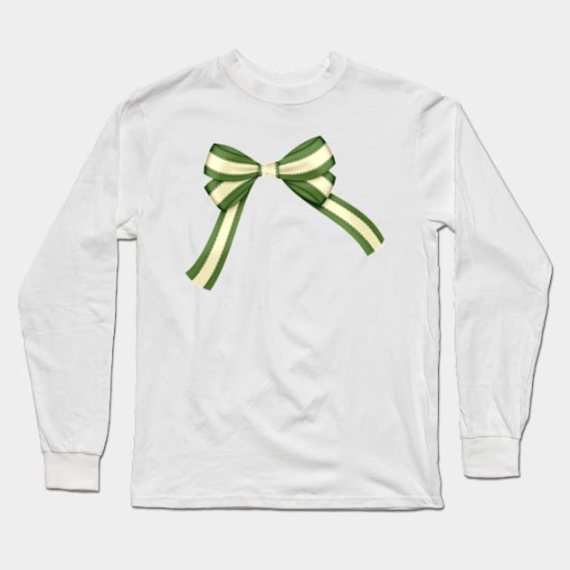 Butterfly Green Long Sleeve T-Shirt by My Artsam